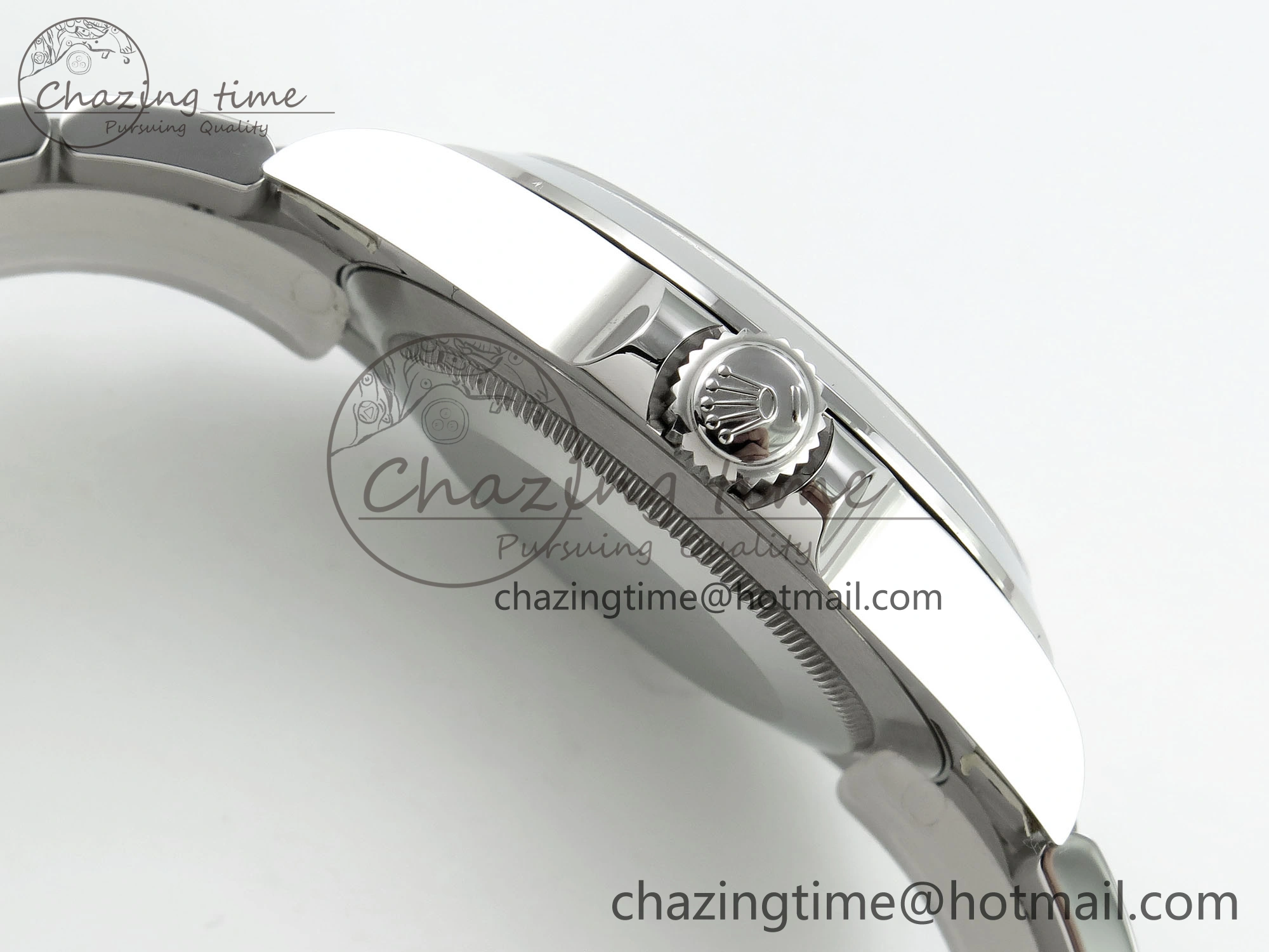 Air-King 126900 Clean 1:1 Best Edition 904L Steel Black Dial on SS Bracelet VR3230