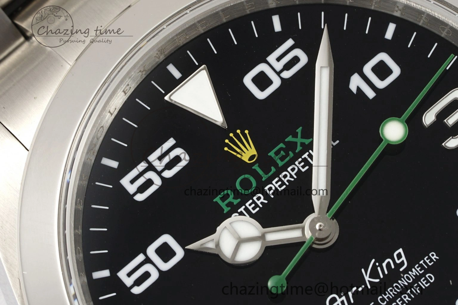 Air-King 126900 JDF 1:1 Best Edition 904L Steel Black Dial on SS Bracelet VR3230