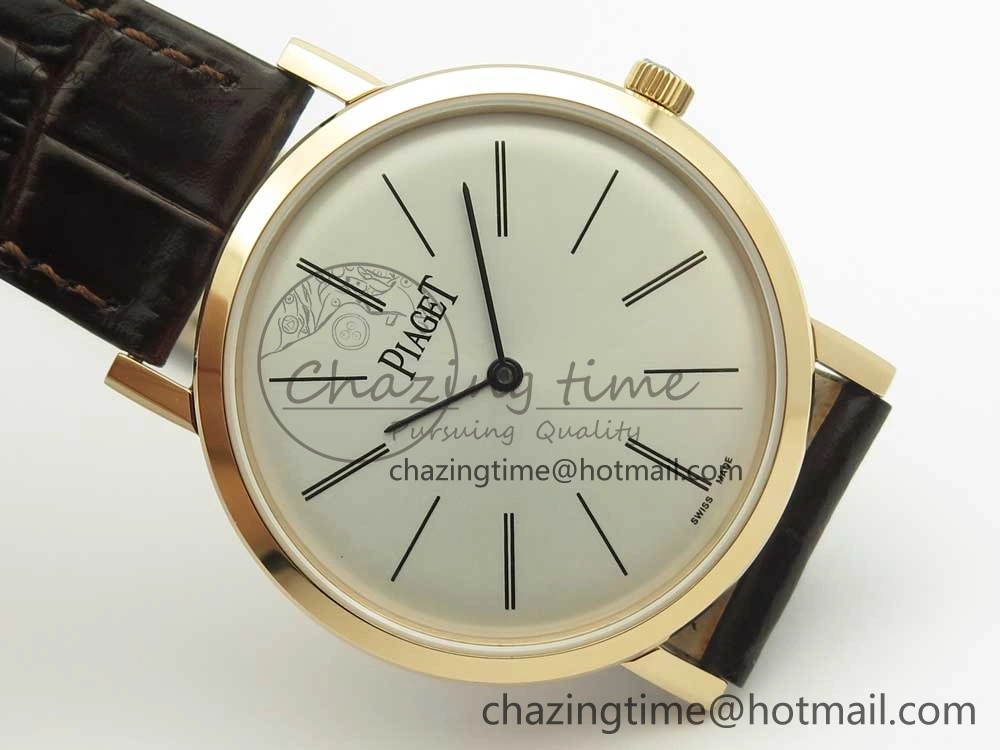 Altiplano RG BBR Best Edition White Dial on Brown Leather Strap A430P