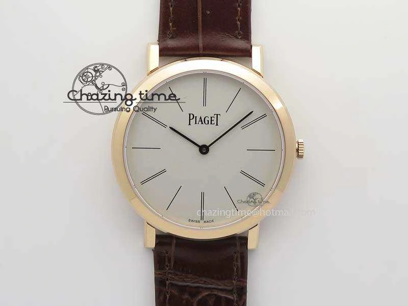 Altiplano RG UT Best Edition White Dial On Brown Leather Strap