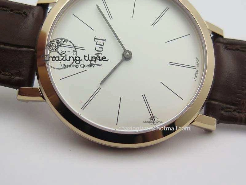 Altiplano RG UT Best Edition White Dial On Brown Leather Strap