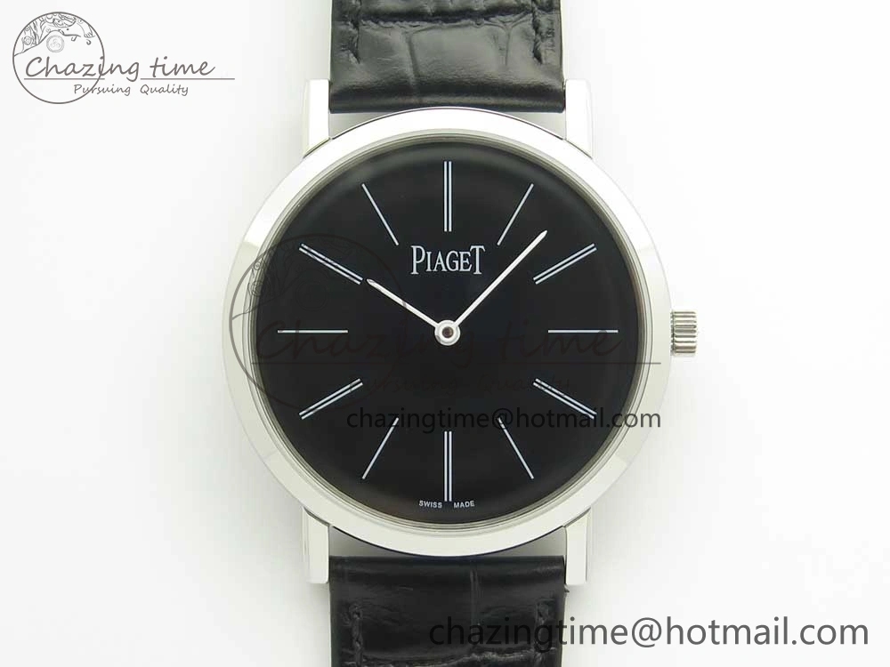 Altiplano SS BBR Best Edition Black Dial on Black Leather Strap A430P