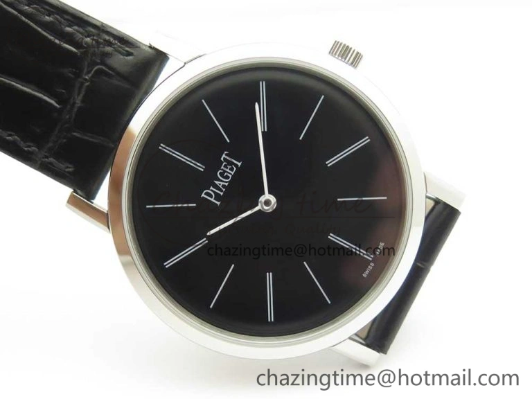 Altiplano SS BBR Best Edition Black Dial on Black Leather Strap A430P