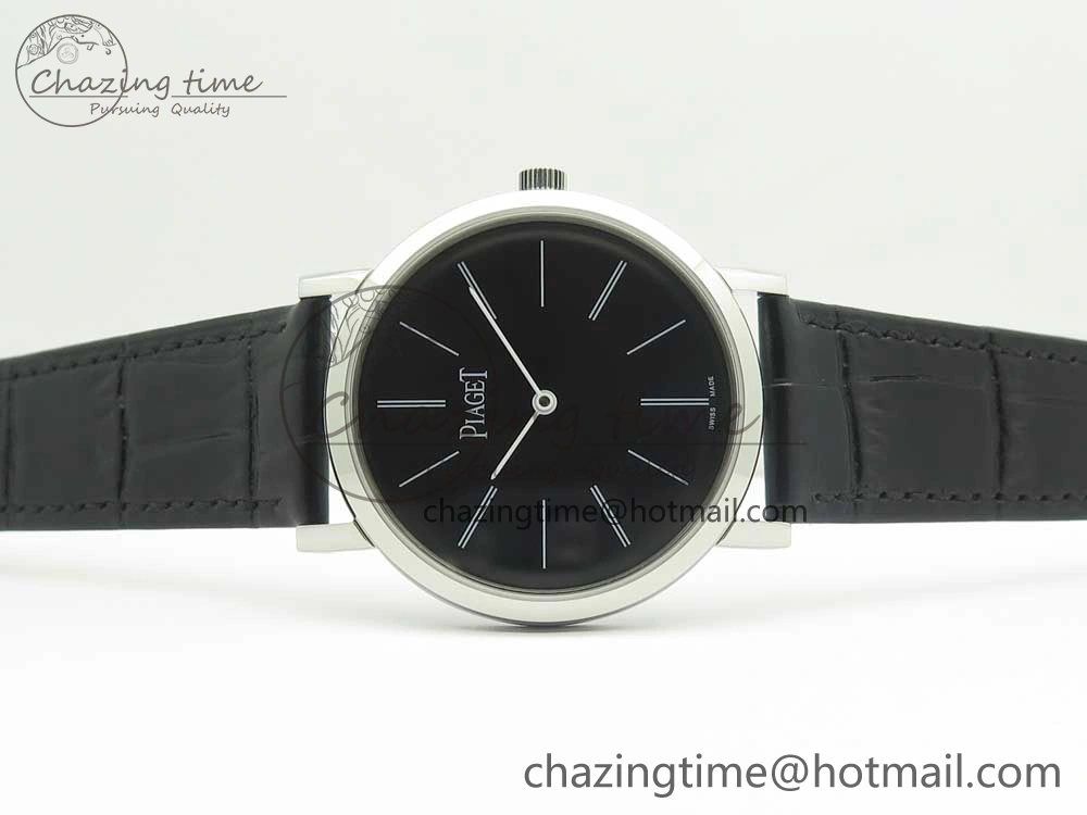 Altiplano SS BBR Best Edition Black Dial on Black Leather Strap A430P