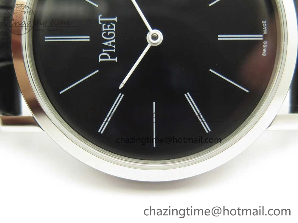 Altiplano SS BBR Best Edition Black Dial on Black Leather Strap A430P