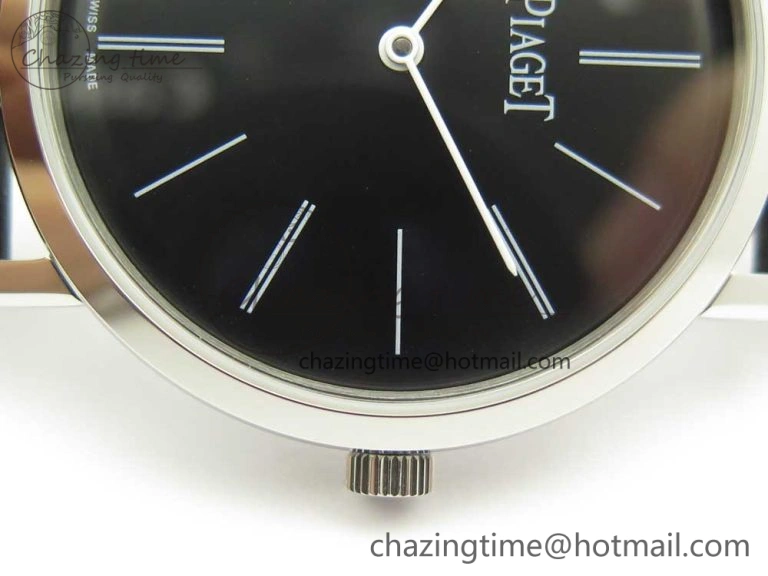 Altiplano SS BBR Best Edition Black Dial on Black Leather Strap A430P