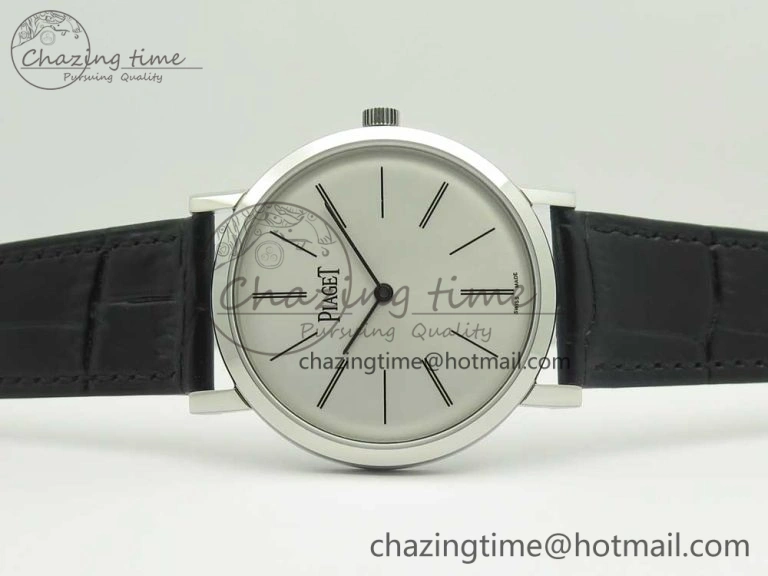 Altiplano SS BBR Best Edition White Dial on Black Leather Strap A430P