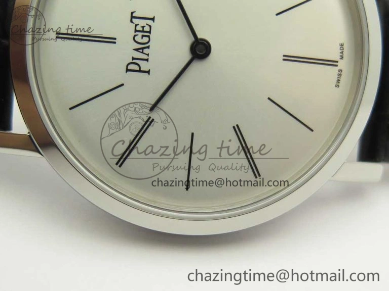 Altiplano SS BBR Best Edition White Dial on Black Leather Strap A430P