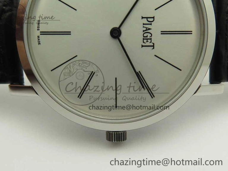 Altiplano SS BBR Best Edition White Dial on Black Leather Strap A430P