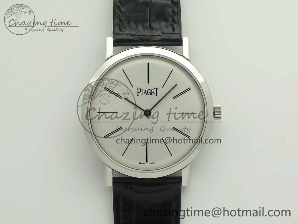Altiplano SS BBR Best Edition White Dial on Black Leather Strap A430P