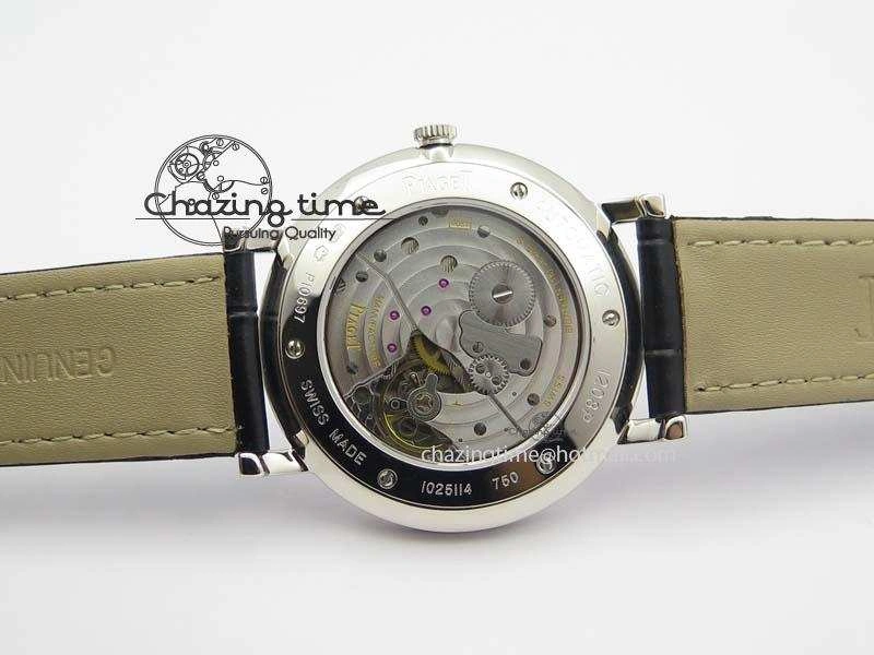 Altiplano SS UT Best Edition Black Textured Dial On Black Leather Strap