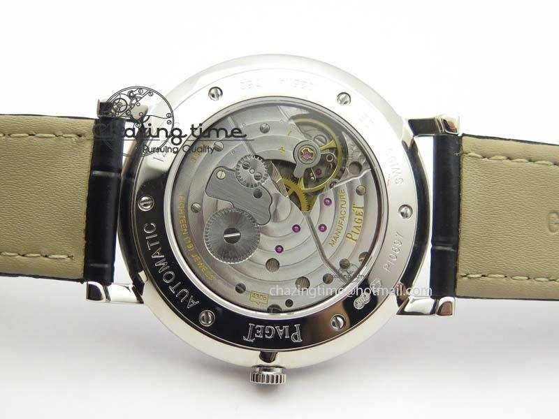 Altiplano SS UT Best Edition Black Textured Dial On Black Leather Strap