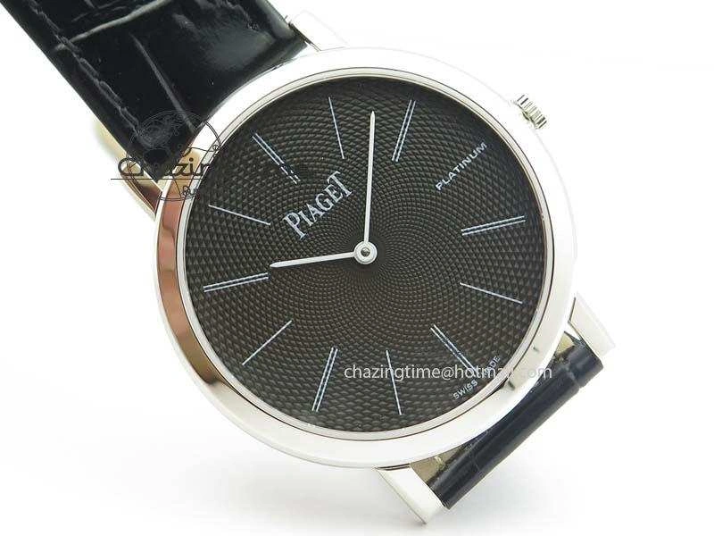Altiplano SS UT Best Edition Black Textured Dial On Black Leather Strap