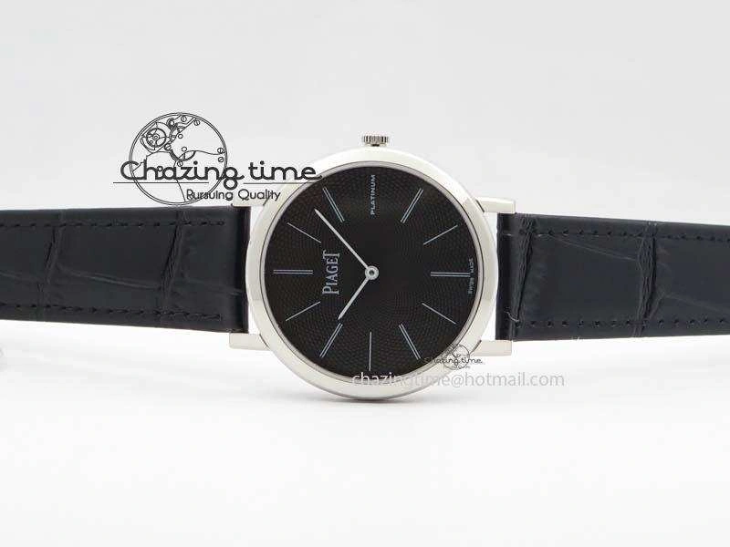 Altiplano SS UT Best Edition Black Textured Dial On Black Leather Strap