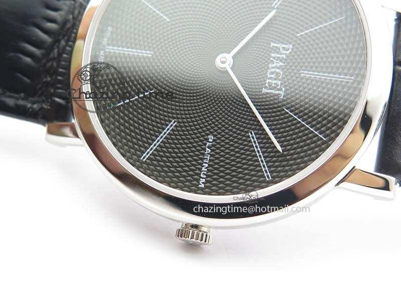 Altiplano SS UT Best Edition Black Textured Dial On Black Leather Strap