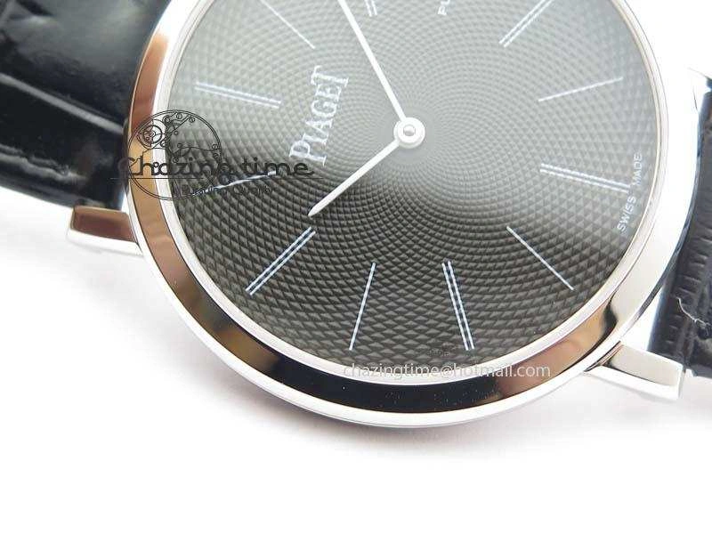 Altiplano SS UT Best Edition Black Textured Dial On Black Leather Strap