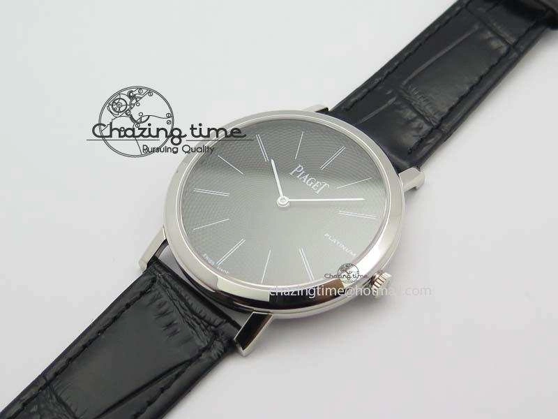 Altiplano SS UT Best Edition Black Textured Dial On Black Leather Strap