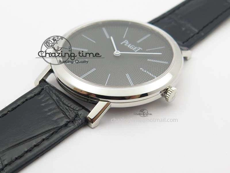 Altiplano SS UT Best Edition Black Textured Dial On Black Leather Strap