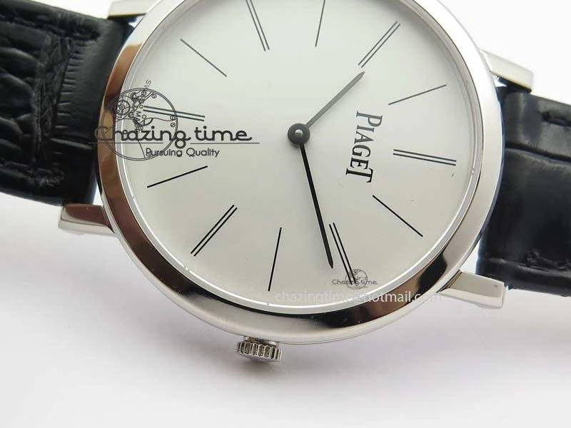 Altiplano SS UT Best Edition White Dial On Black Leather Strap