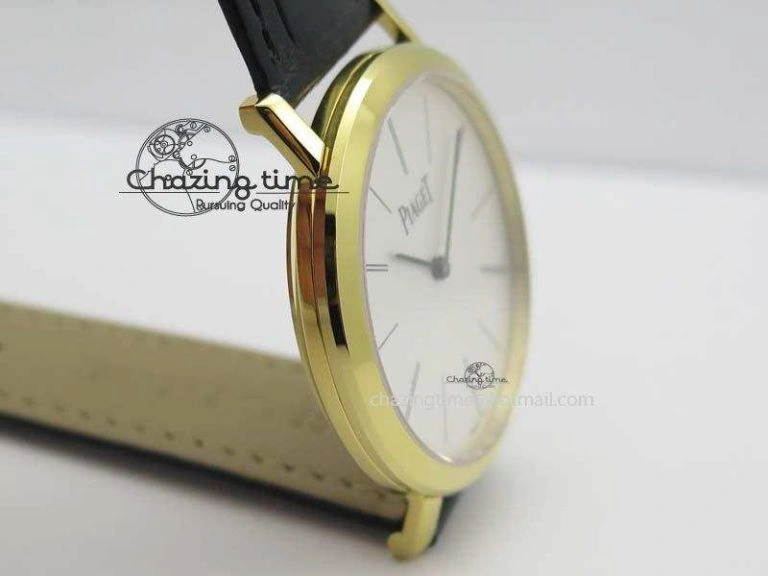 Altiplano YG UT Best Edition White Dial On Black Leather Strap