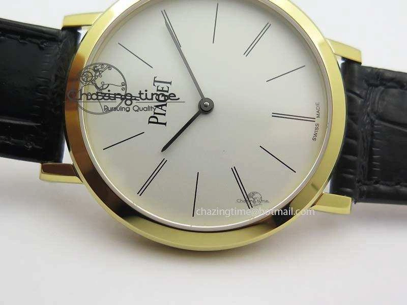 Altiplano YG UT Best Edition White Dial On Black Leather Strap