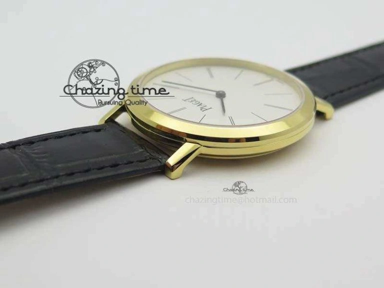 Altiplano YG UT Best Edition White Dial On Black Leather Strap