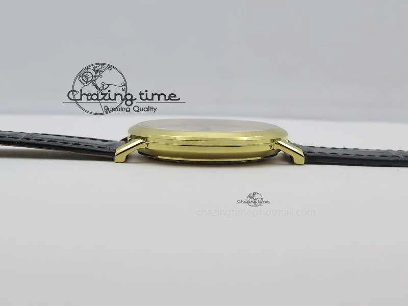 Altiplano YG UT Best Edition White Dial On Black Leather Strap