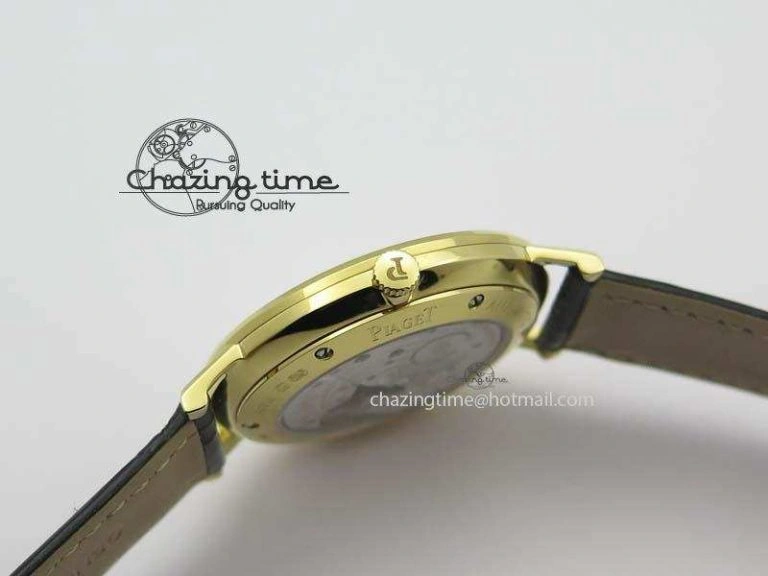 Altiplano YG UT Best Edition White Dial On Black Leather Strap