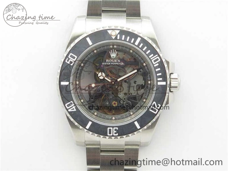Andrea Pirlo Project Skeleton Submariner SS VRF Best Edition on SS Bracelet SA3130
