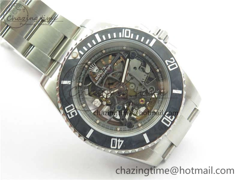 Andrea Pirlo Project Skeleton Submariner SS VRF Best Edition on SS Bracelet SA3130