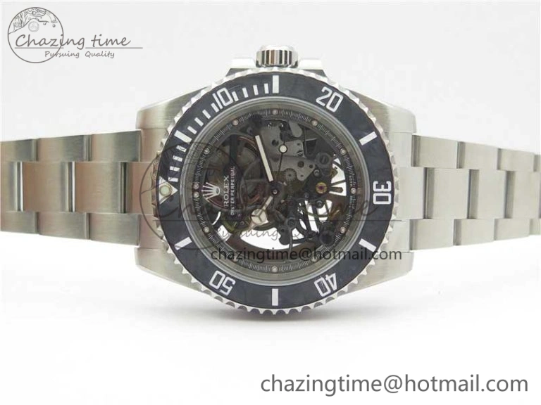 Andrea Pirlo Project Skeleton Submariner SS VRF Best Edition on SS Bracelet SA3130