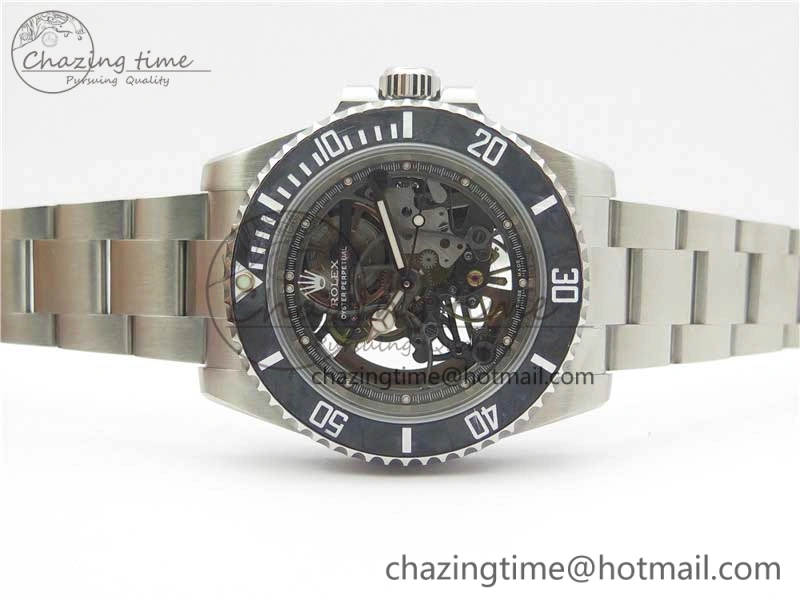 Andrea Pirlo Project Skeleton Submariner SS VRF Best Edition on SS Bracelet SA3130
