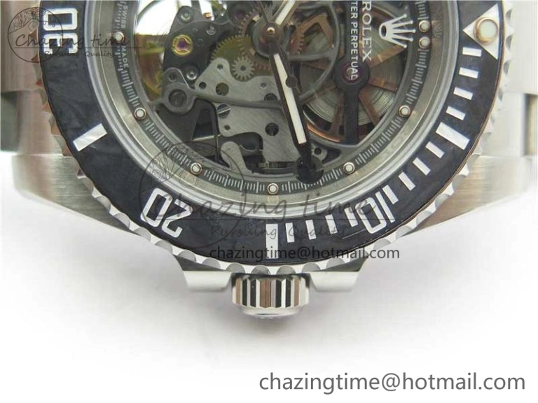 Andrea Pirlo Project Skeleton Submariner SS VRF Best Edition on SS Bracelet SA3130