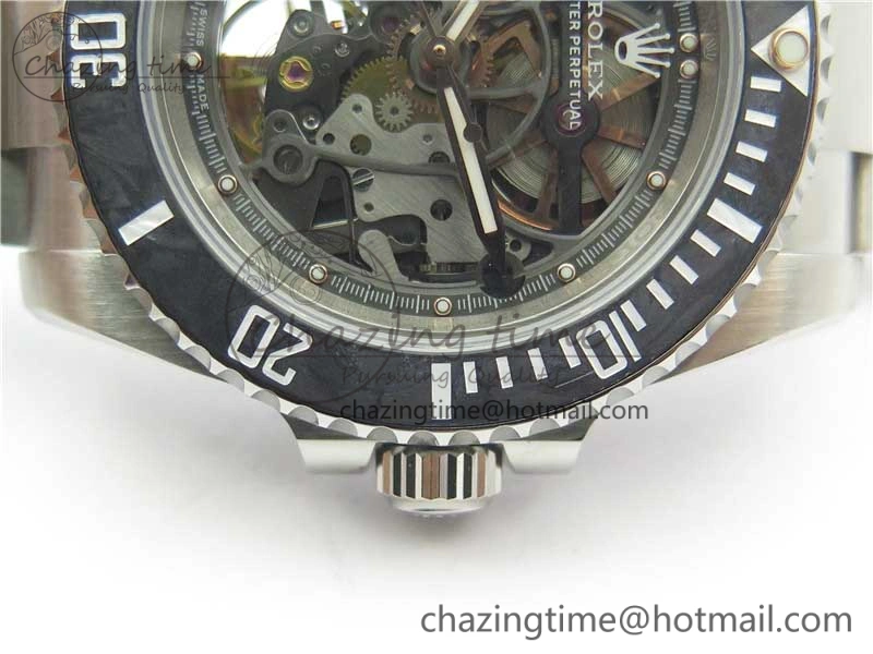Andrea Pirlo Project Skeleton Submariner SS VRF Best Edition on SS Bracelet SA3130