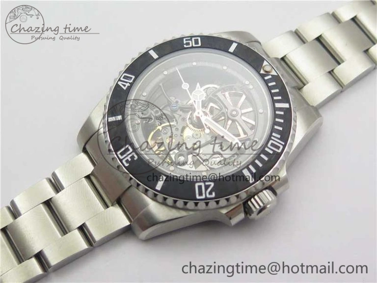 Andrea Pirlo Project Skeleton Submariner SS VRF Best Edition on SS Bracelet SA3130