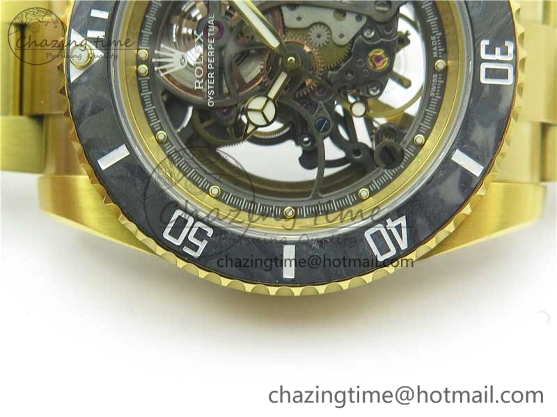 Andrea Pirlo Project Skeleton Submariner YG VRF Best Edition on YG Bracelet SA3130
