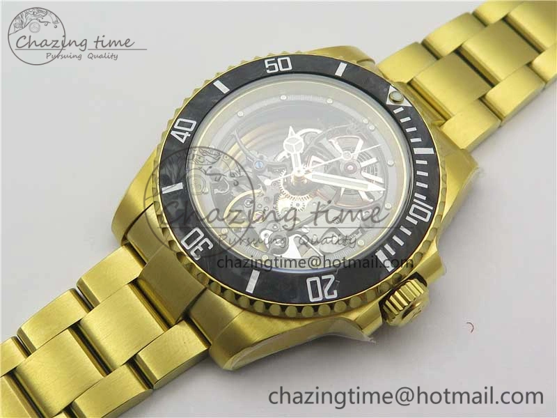 Andrea Pirlo Project Skeleton Submariner YG VRF Best Edition on YG Bracelet SA3130