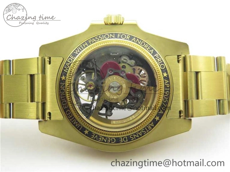 Andrea Pirlo Project Skeleton Submariner YG VRF Best Edition on YG Bracelet SA3130