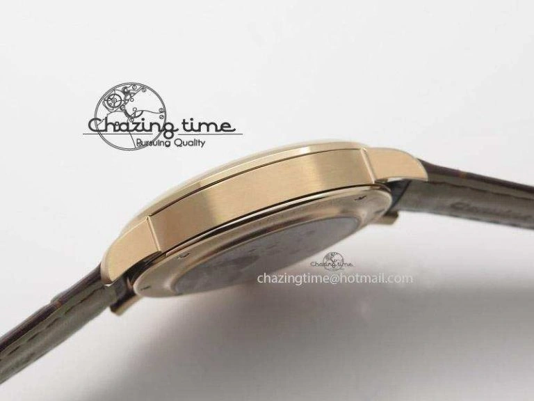 Anniversary Langematik MK Best Edition RG White Dial Sec@6 On Brown Leather Strap A88275