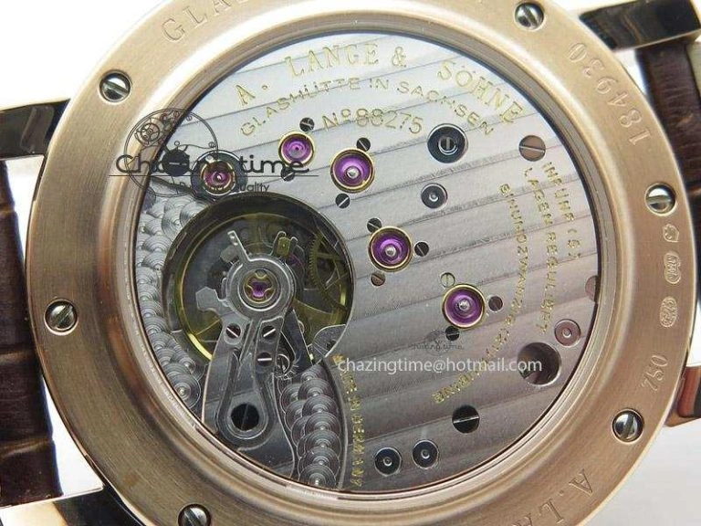 Anniversary Langematik MK Best Edition RG White Dial Sec@6 On Brown Leather Strap A88275