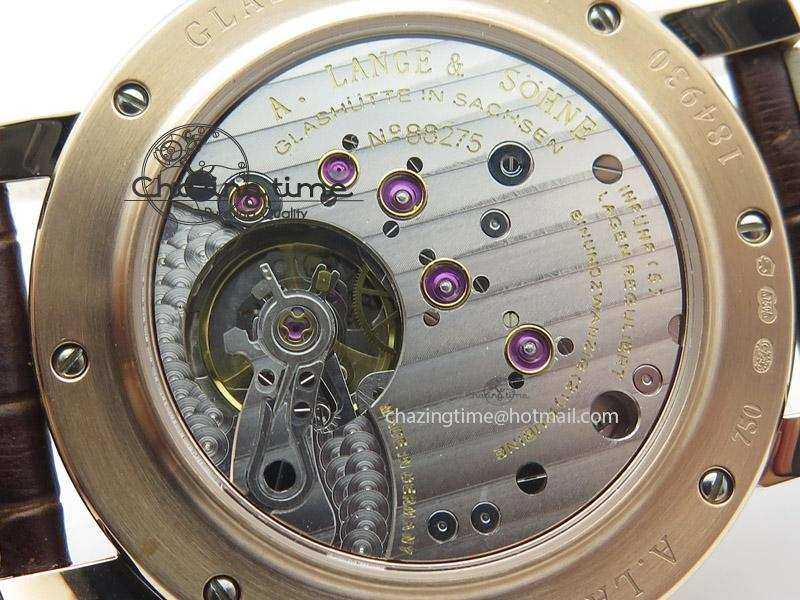 Anniversary Langematik MK Best Edition RG White Dial Sec@6 On Brown Leather Strap A88275