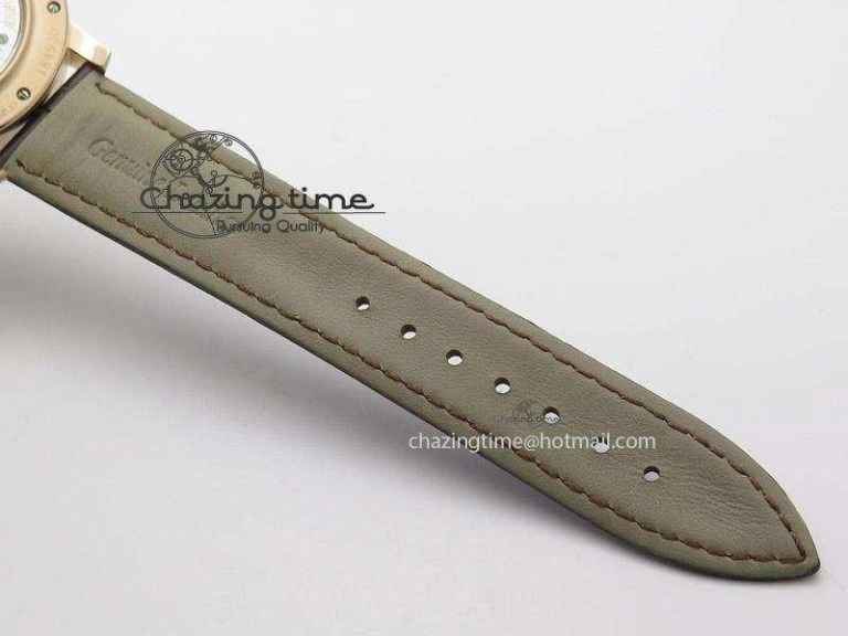 Anniversary Langematik MK Best Edition RG White Dial Sec@6 On Brown Leather Strap A88275