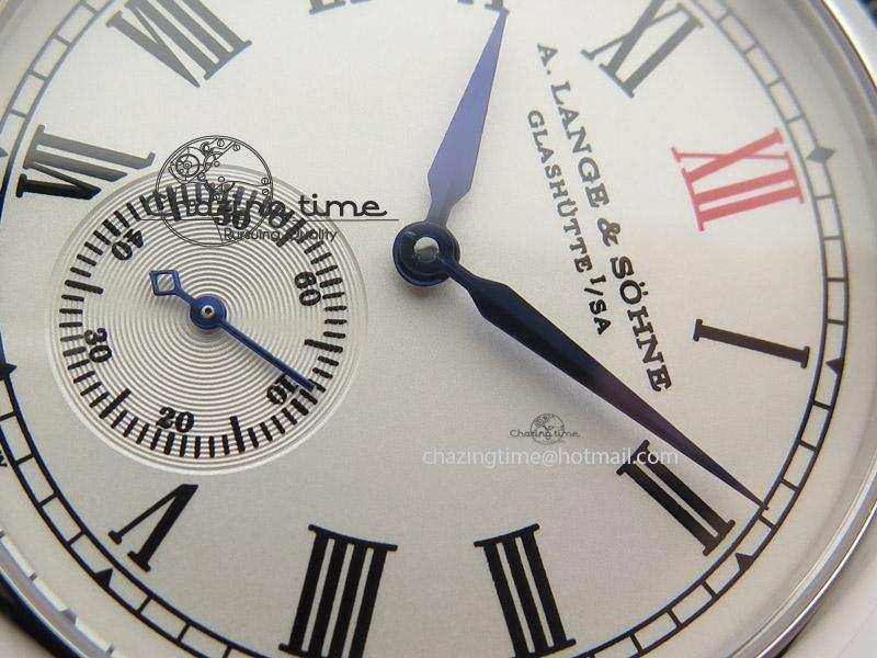 Anniversary Langematik MK Best Edition SS White Dial Sec@6 On Black Leather Strap A88275