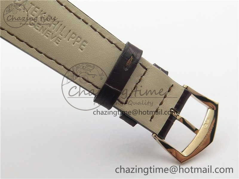 Annual Calendar Complications 5205R RG GRF Best Edition Black dial on Brown leather strap A324