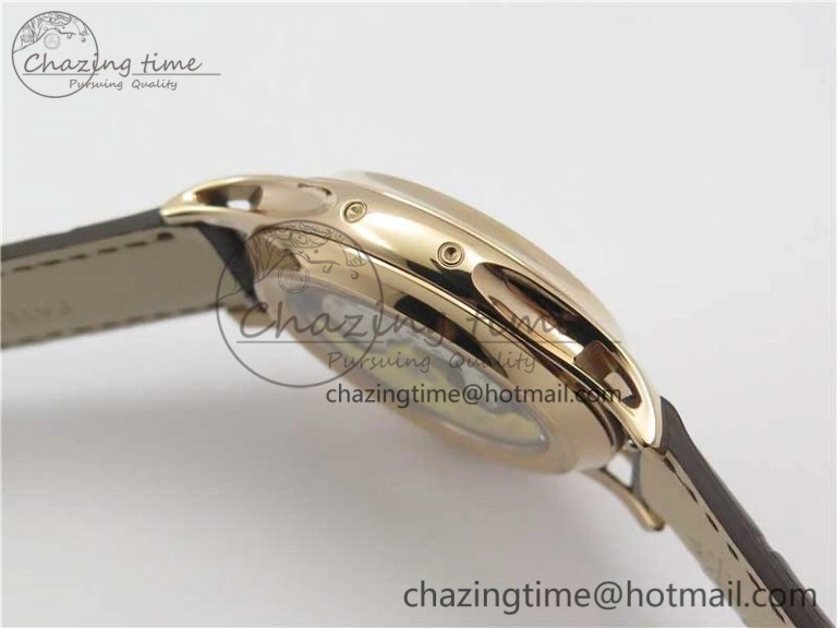 Annual Calendar Complications 5205R RG GRF Best Edition White dial on Brown leather strap A324