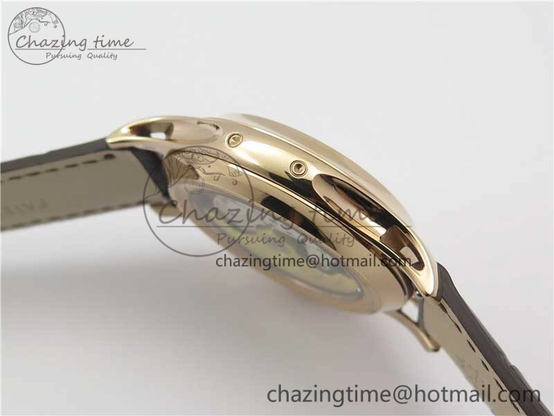 Annual Calendar Complications 5205R RG GRF Best Edition White dial on Brown leather strap A324