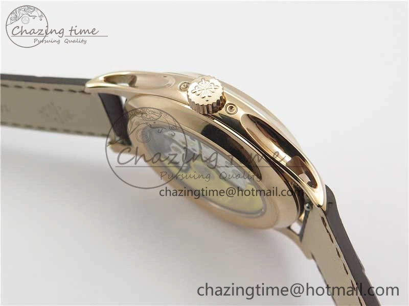 Annual Calendar Complications 5205R RG GRF Best Edition White dial on Brown leather strap A324