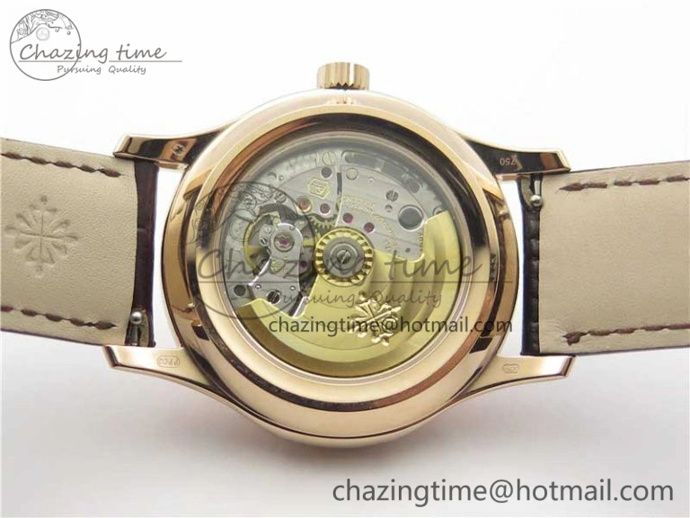 Annual Calendar Complications 5205R RG GRF Best Edition White dial on Brown leather strap A324