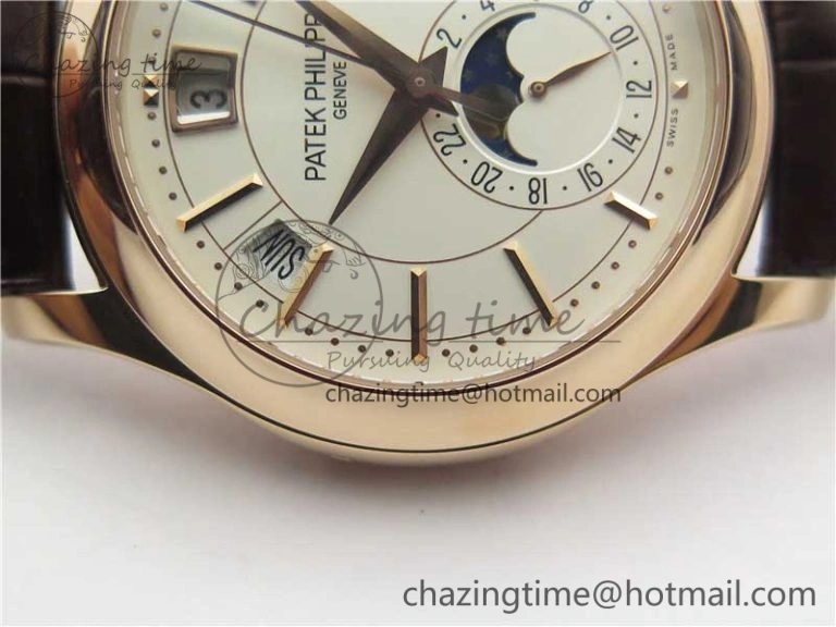 Annual Calendar Complications 5205R RG GRF Best Edition White dial on Brown leather strap A324