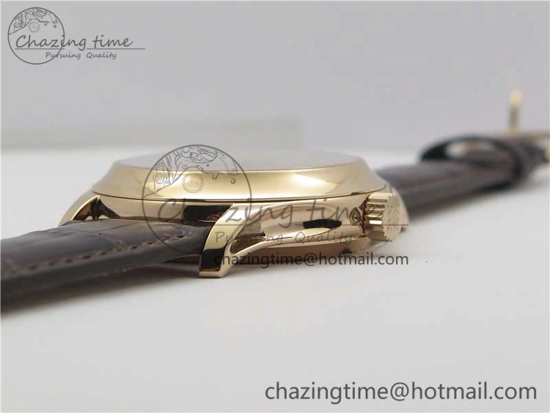 Annual Calendar Complications 5205R RG GRF Best Edition White dial on Brown leather strap A324